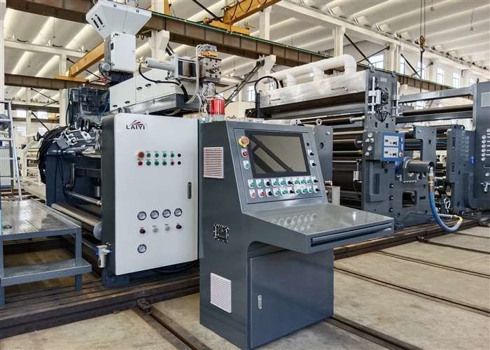 ความเร็วการผลิต 300M / นาที เครื่องลามินชั่นกระดาษถ้วยสองด้าน extrusion