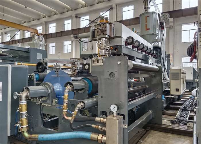 ความจุ 200 - 400 กิโลกรัม / ชั่วโมง เครื่องเคลือบ extrusion Lamination Max. ความเร็วเคลือบ 200 M/Min