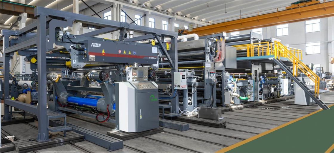 ความเร็วการผลิต 300M / นาที เครื่องลามินชั่นกระดาษถ้วยสองด้าน extrusion
