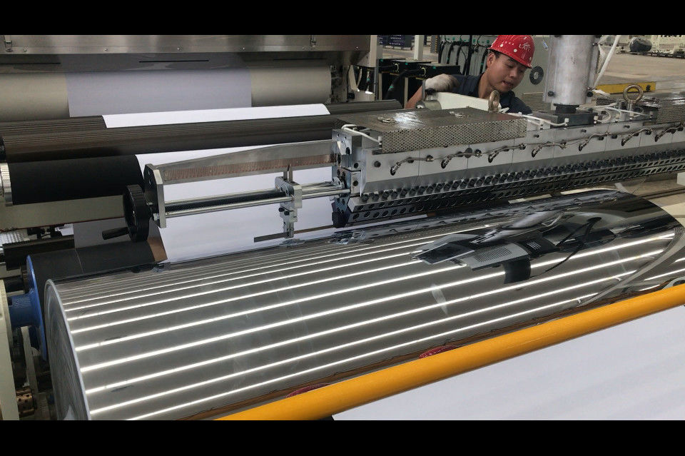Double Side Cup Extrusion Paper Laminating Machine ที่ได้รับการรับรองมาตรฐาน ISO9001